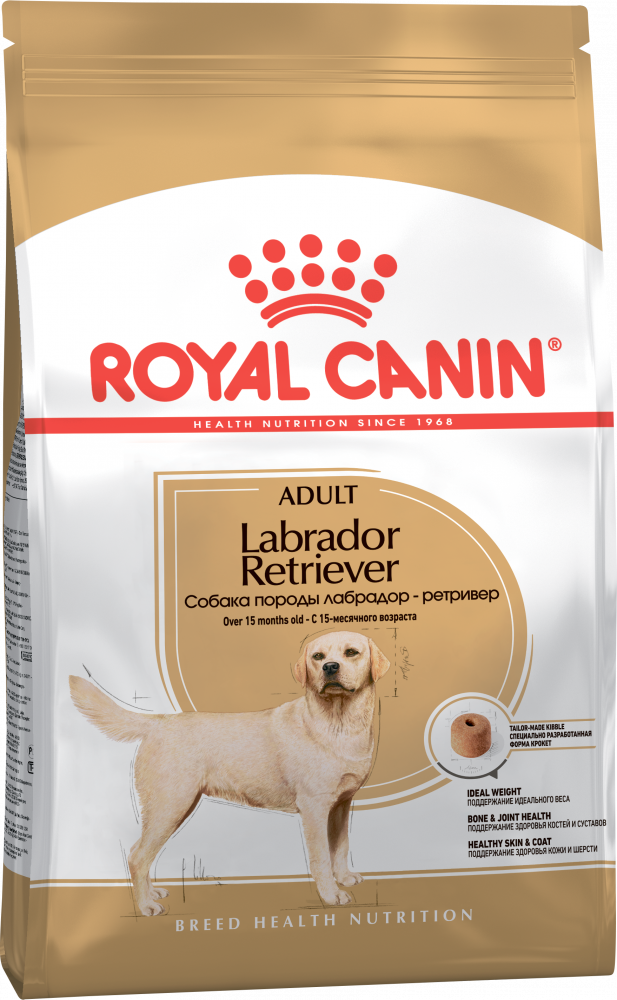 Royal Canin Labrador Retriever корм для собак породы лабрадор в возрасте с 15 месяцев