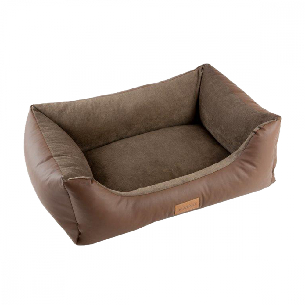 KATSU Лежак для животных Sofa Skaj светло-коричневый размер M 80*60*25 см
