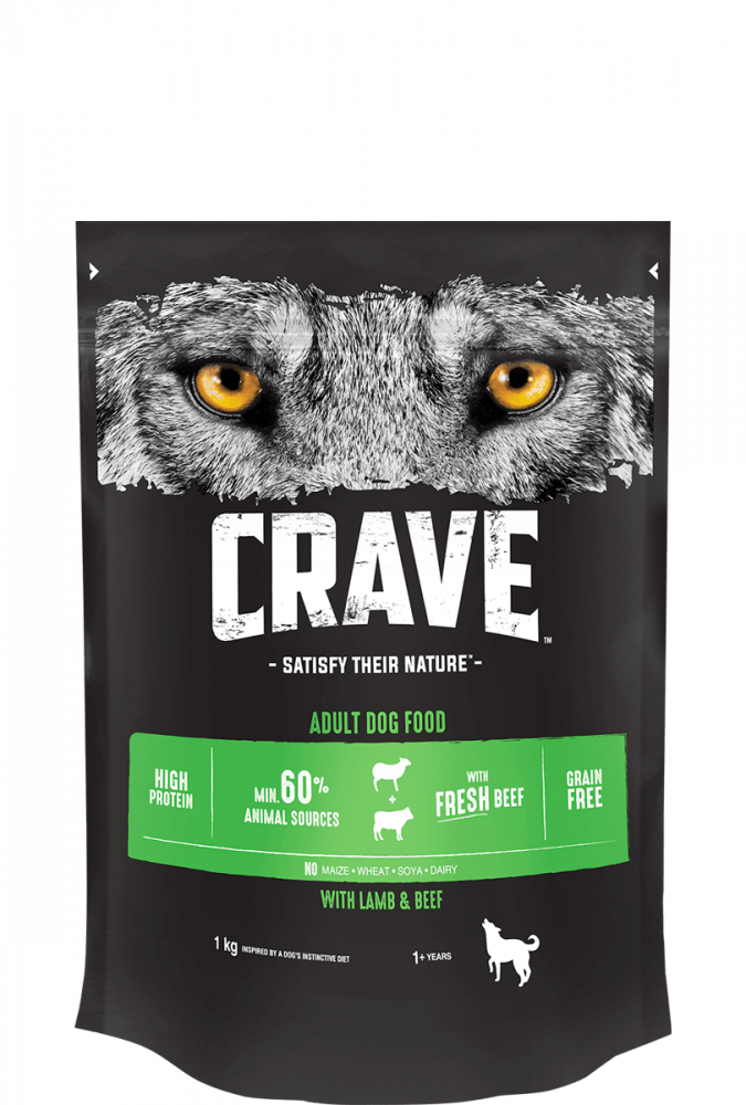 Crave корм для взрослых собак говядина и ягненок 