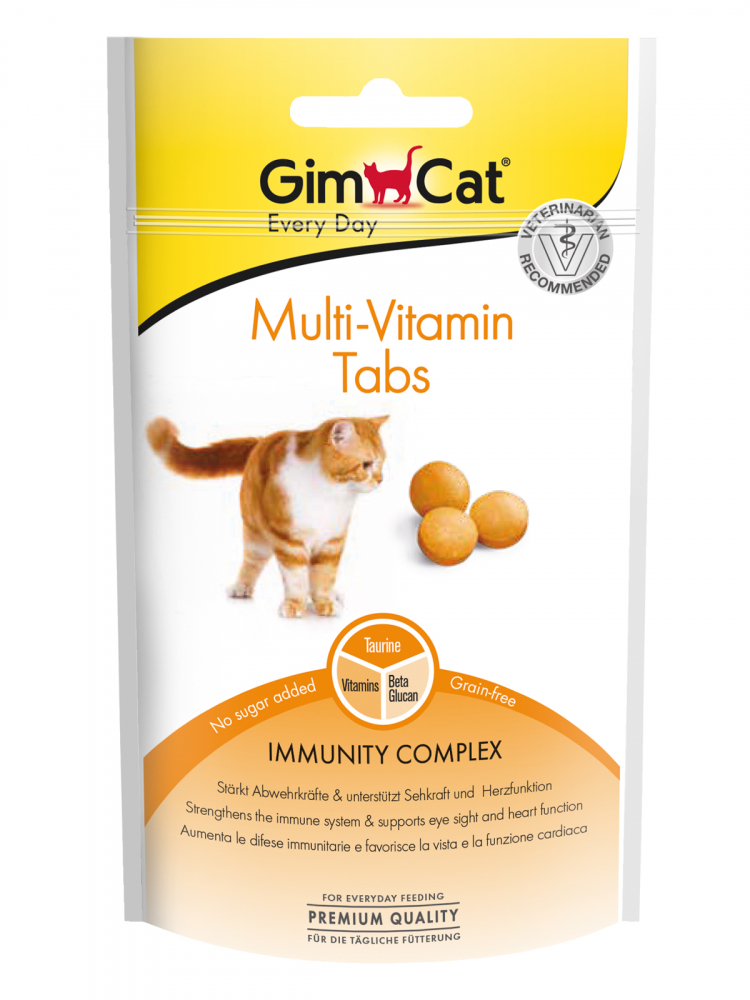 Gim Cat  Multi-Vitamin Tabs дополнительный источник витаминов и таурина 40 гр