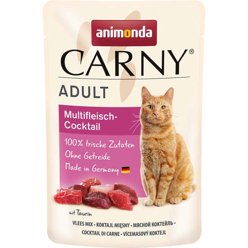 Animonda Carny Adult Multi Meat Cocktail мясной коктейль для взрослых кошек 85 гр