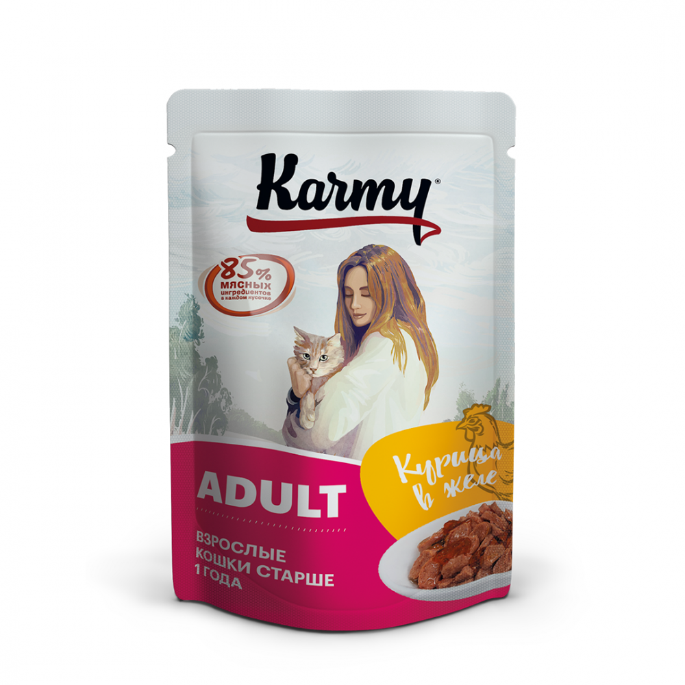 Karmy Adult курица в желе 80 гр