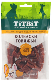 TitBit Колбаски говяжьи для собак мини пород 100 гр