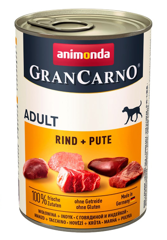 Animonda GranCarno Original Adult для собак с говядиной и индейкой 400 гр