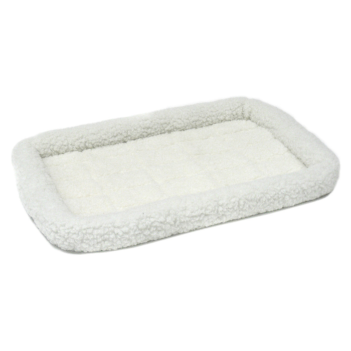 MidWest Pet Bed  лежанка для собак и кошек флисовая, белая