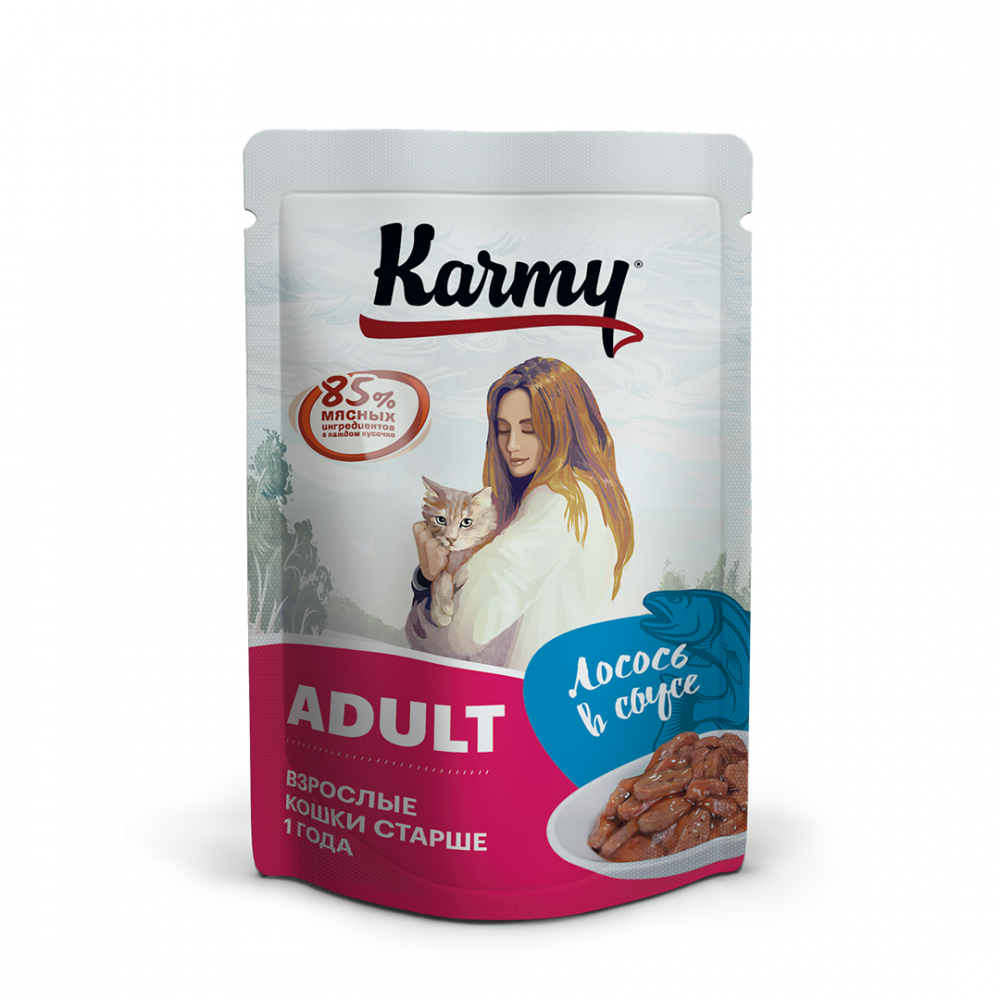 Karmy Adult лосось в соусе 80 гр