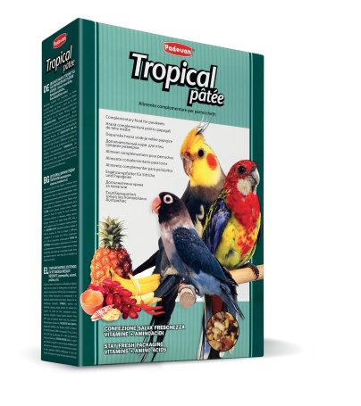 Padovan Tropical Patee дополнительный корм для птиц средних размеров