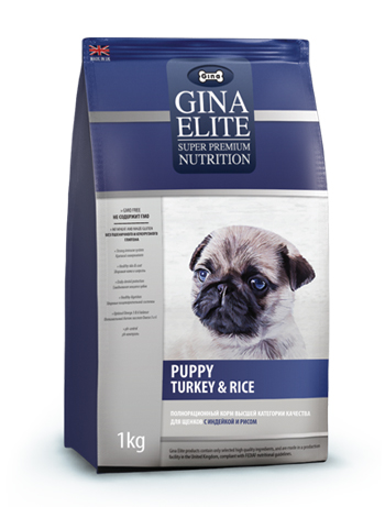 Gina Puppy Turkey & Rice для щенков индейка и рис