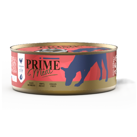 PRIME MEAT курица с креветкой, филе в желе, для собак 325 гр
