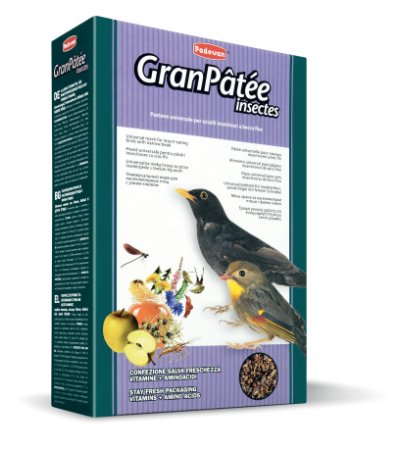 Padovan Granpatee Insectes комплексный корм для насекомоядных птиц с узким клювом