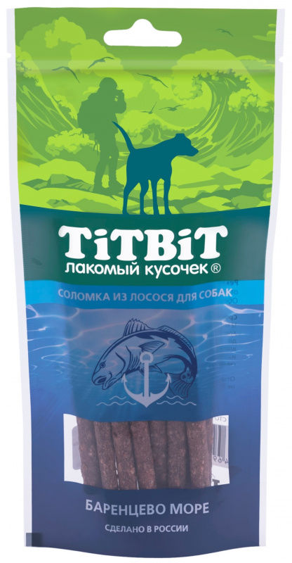 TitBit Соломка из лосося для собак 75 гр