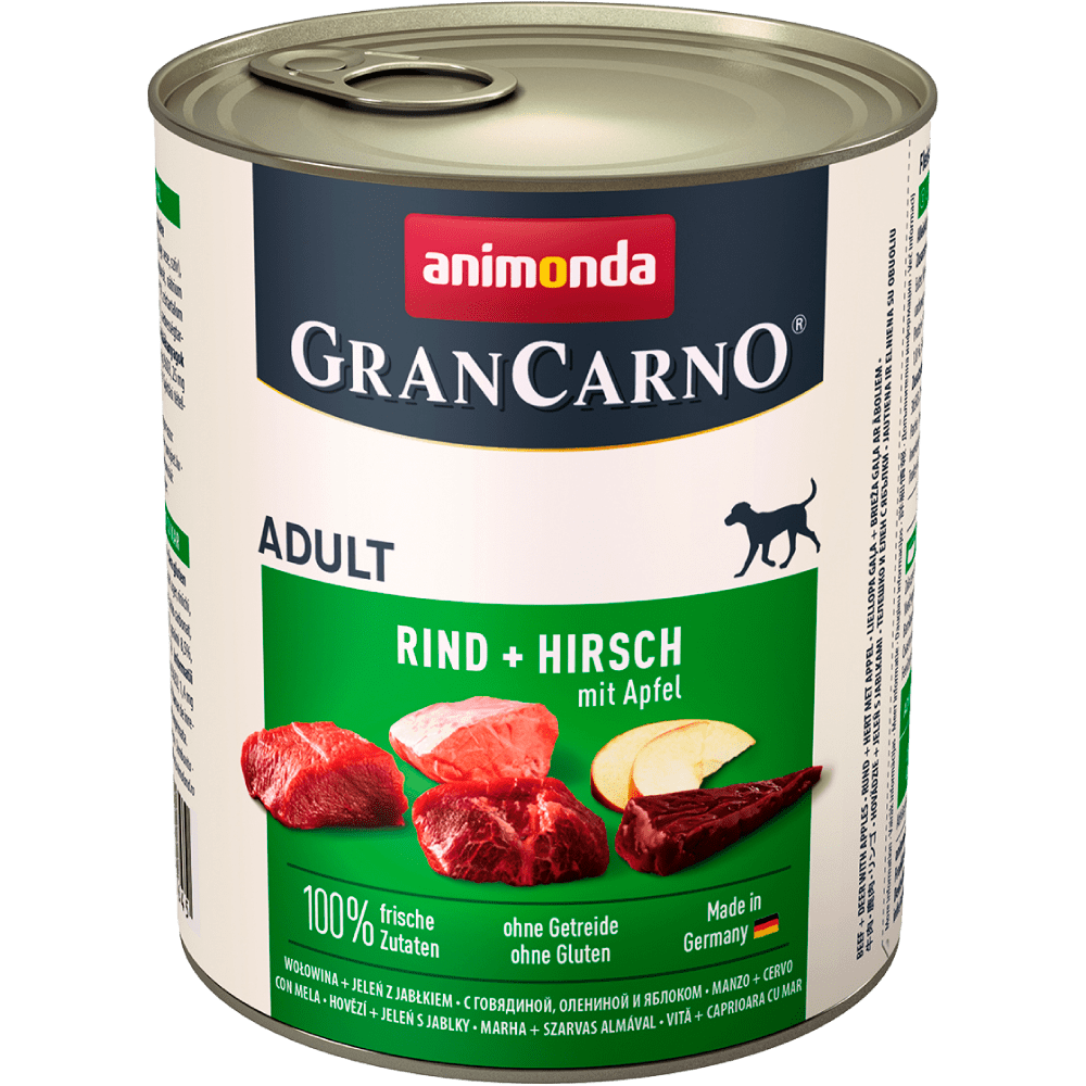 Animonda GranCarno Original Adult с говядиной, олениной и яблоком 800 гр