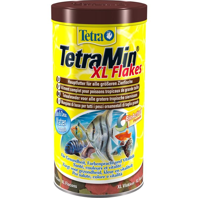 Tetra Min XL Flakes корм для крупных декоративных рыб, крупные хлопья