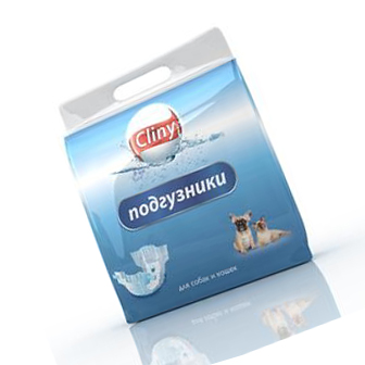 Cliny подгузники для собак и кошек XL от 15 до 30 кг 7 штук