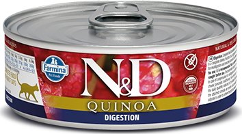 Farmina N&D Quinoa Digestion для кошек поддержка пищеварения 80 гр