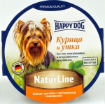 Happy Dog NaturLine курица и утка паштет 85 гр