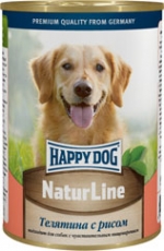 Happy Dog консервы Телятина с Рисом 410 гр