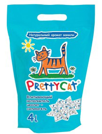 PrettyCat наполнитель впитывающий с део-кристаллами Aroma Fruit