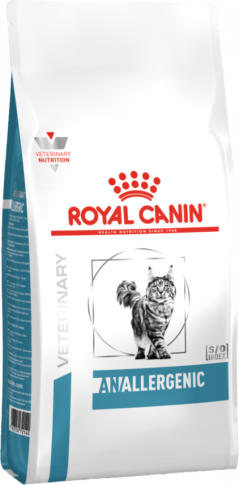 Royal Canin ANALLERGENIC ДЛЯ КОШЕК ПРИ ПИЩЕВОЙ АЛЛЕРГИИ ИЛИ НЕПЕРЕНОСИМОСТИ С ЯРКО ВЫРАЖЕННОЙ ГИПЕРЧУВСТВИТЕЛЬНОСТЬЮ