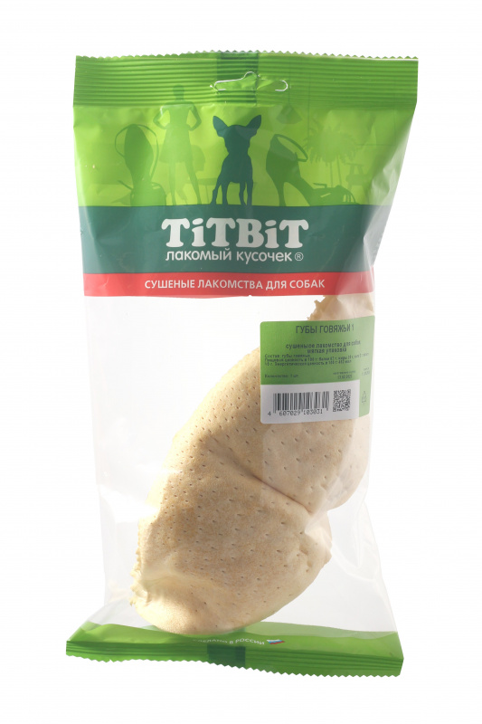 TitBit Губы говяжьи 1 - мягкая упаковка 41 гр