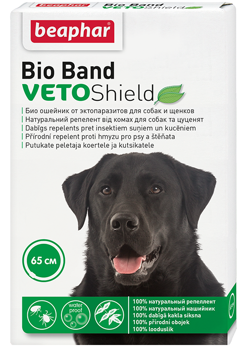 Beaphar Био ошейник VETO Shield Bio Band от эктопаразитов для собак и щенков .