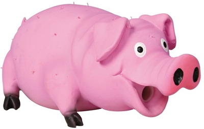 Trixie игрушка для собак свинка хрюкающая латекс 17 см