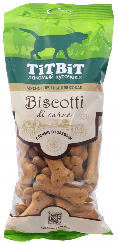 TitBit Печенье Бискотти с печенью говяжьей 350 гр