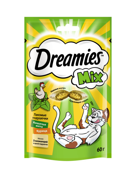 Dreamies подушечки с мятой и курицей, 60 гр