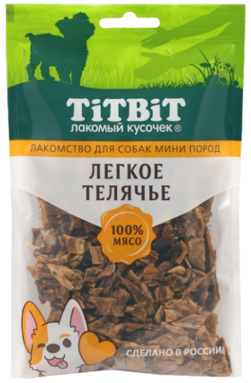 TitBit Легкое телячье для собак мини пород 50 гр
