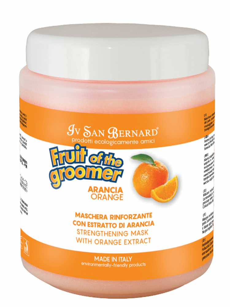 Iv San Bernard Fruit of the Grommer Orange Восстанавливающая маска для слабой выпадающей шерсти 1 л