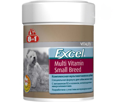 8 IN 1 Excel  Мультивитамины для взрослых собак мелких пород 