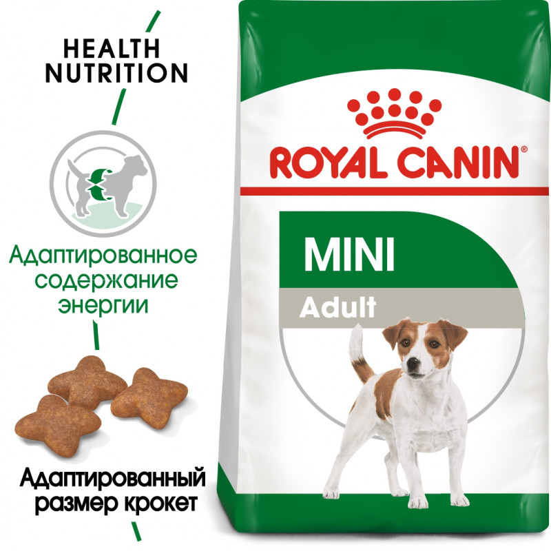 Корм для собак Royal Canin Mini Adult Корм сухой для взрослых собак мелких размеров от 10 месяцев