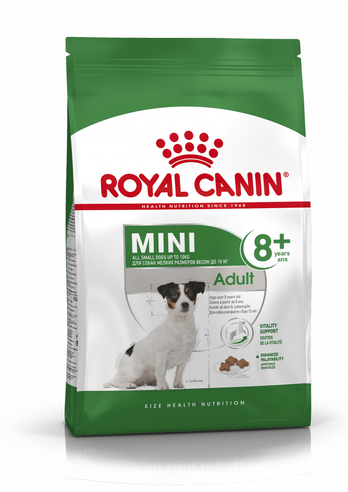 Royal Canin MINI ADULT 8+ для стареющих собак в возрасте от 8 лет и старше