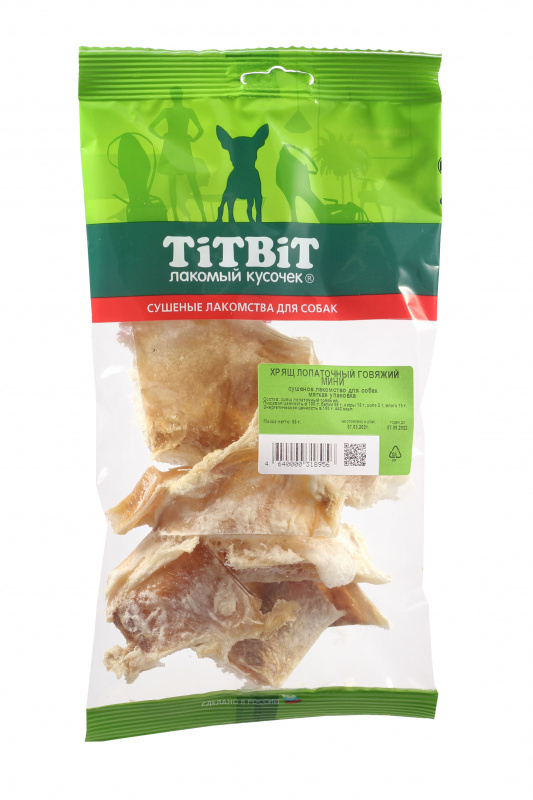 TitBit Хрящ лопаточный гов. мини - мягкая упаковка 65 гр
