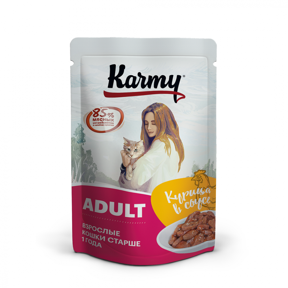 Karmy Adult курица в соусе 80 гр