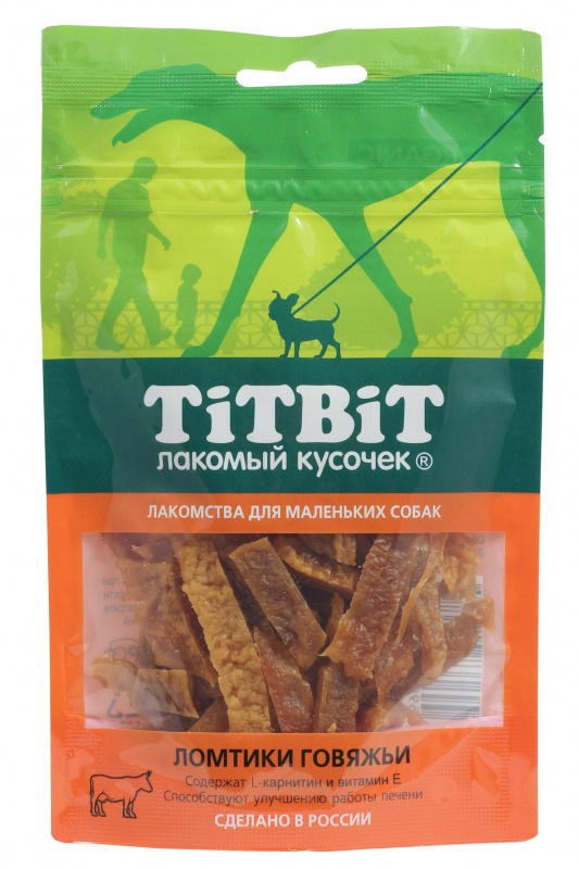 TitBit Ломтики говяжьи для маленьких собак 50 гр