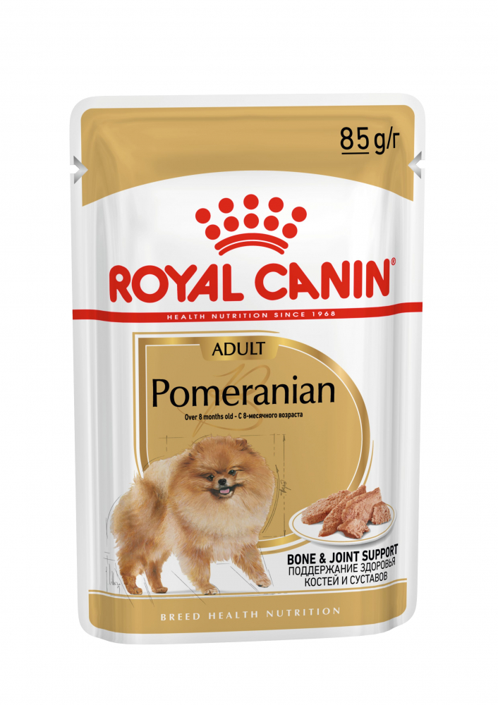 Royal Canin Pomeranian Adult Wet для взрослых собак породы Померанский Шпиц 85 гр