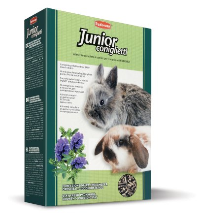 Padovan Junior Coniglietti комплексный корм с кокцидиостатиком для молодняка кроликов и взрослых декоративных кроликов