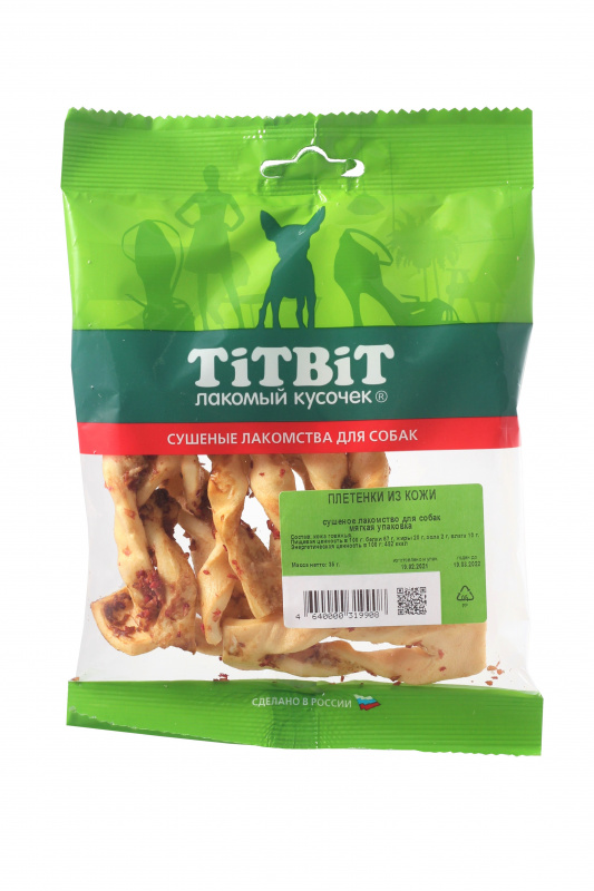 TitBit Плетенки из кожи - мягкая упаковка 35 гр