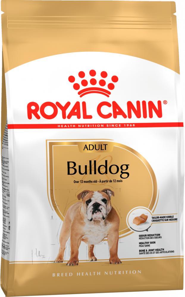 Royal Canin Bulldog корм для собак породы бульдог в возрасте с 12 месяцев