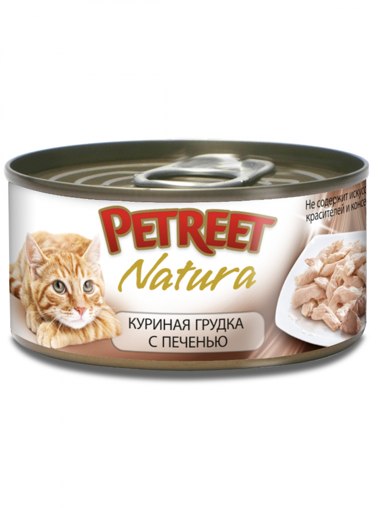 Petreet с куриной грудкой и печенью 70 гр