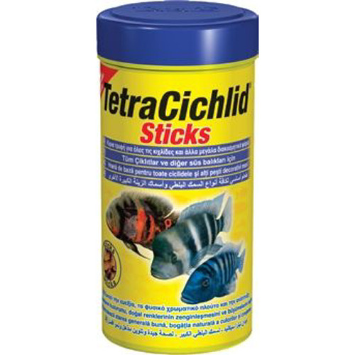 Tetra Cichlid Sticks корм для цихлид и крупных декоративных рыб, палочки