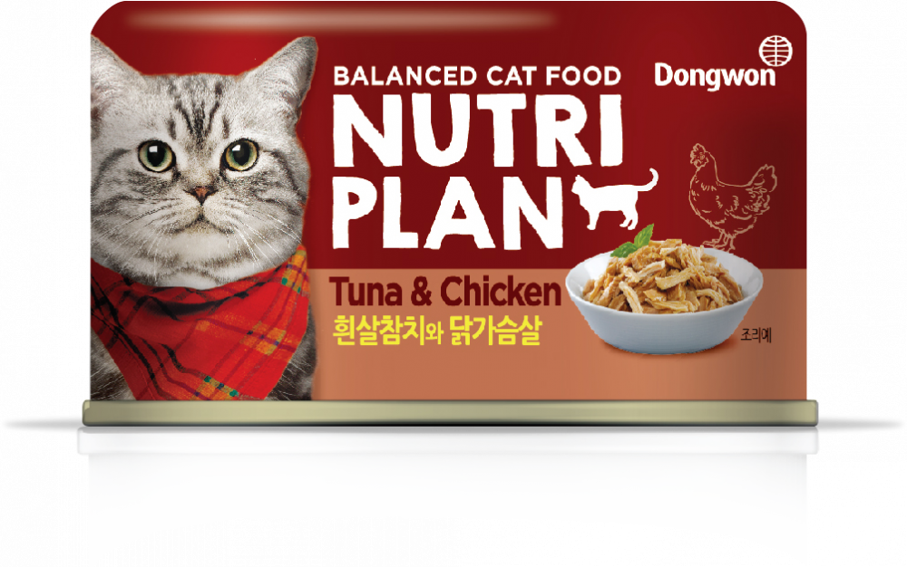 NUTRI PLAN в собственном соку тунец с куриной грудкой для кошек в банке 160 гр