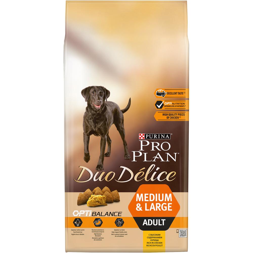 Pro Plan Duo Delice Medium & Large для собак курица с рисом