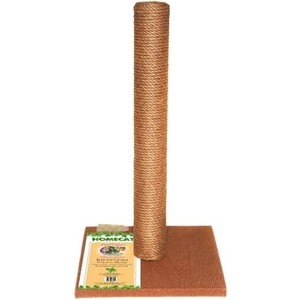 HOMECAT Когтеточка-столбик для кошек МАКСИ 410×410×630 (ковролин, джут) цвет коричневый