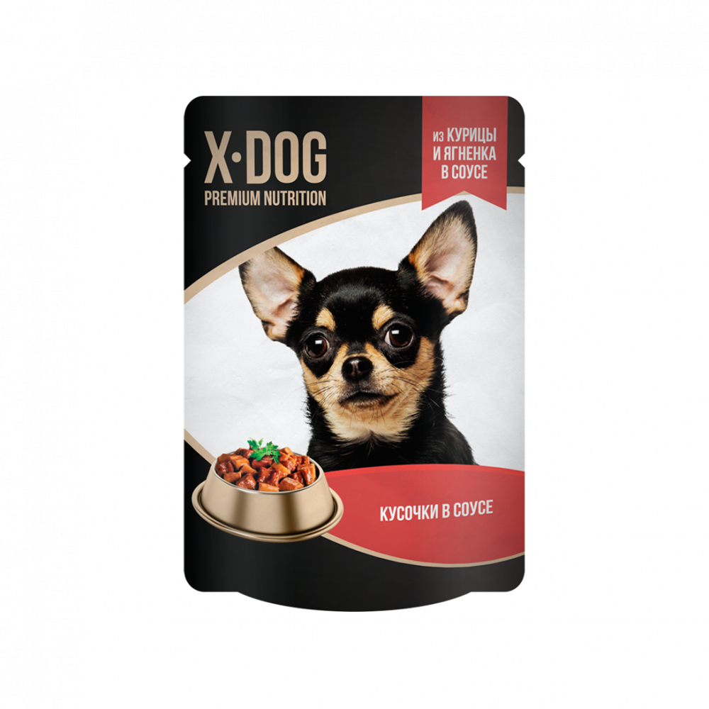 X-Dog из курицы и ягненка в соусе 85 гр