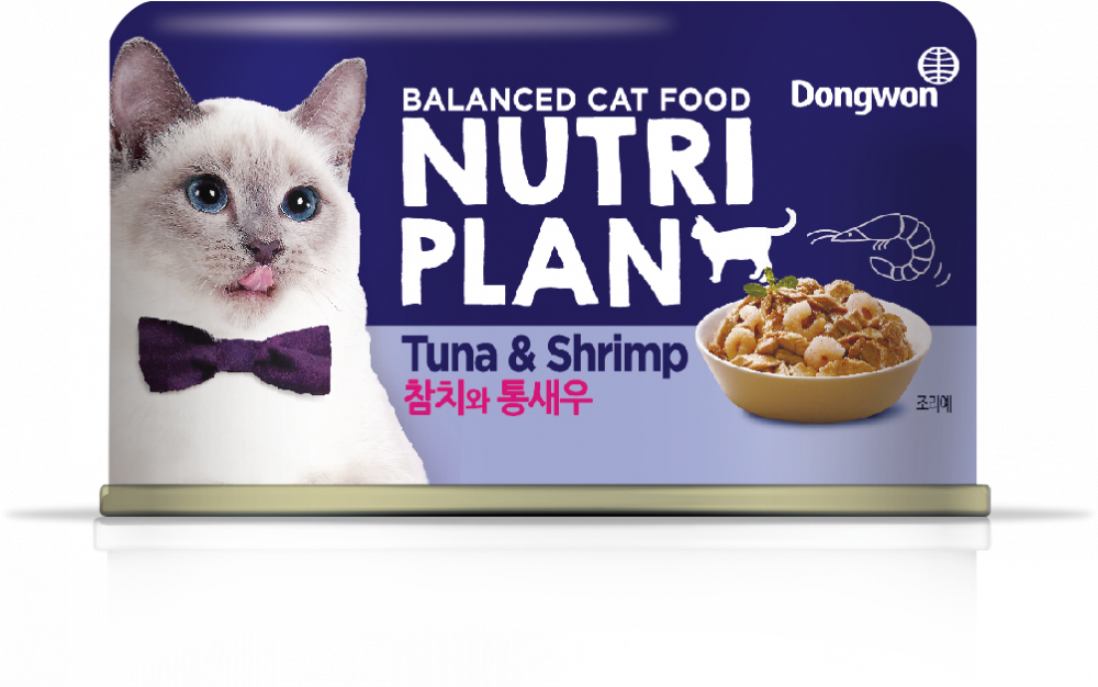 NUTRI PLAN в собственном соку тунец с креветками для кошек в банке 160 гр