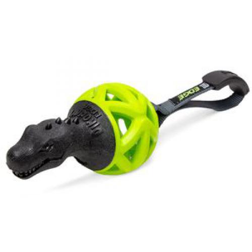 Gigwi игрушка для собак "Dinoball " динобол т-рекс черно-зеленый