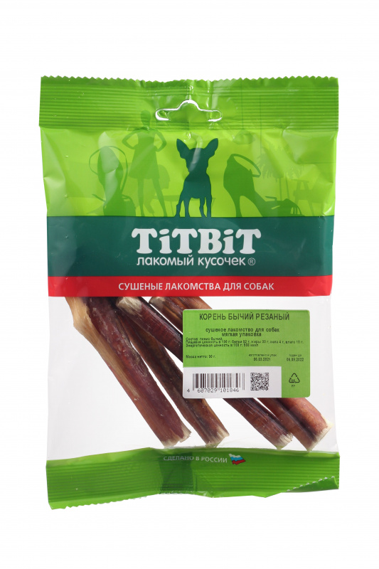 TitBit Корень бычий резаный - мягкая упаковка 50 гр