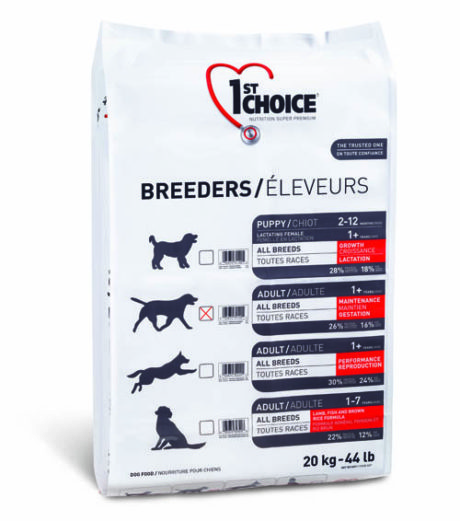 1ST CHOICE Breeders для собак средних и крупных пород с курицей